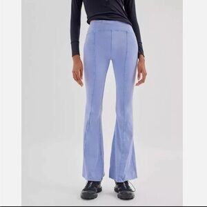 Boho Blue Flared Leggings Size Small Athleisure Luxe | Urban Outfitters